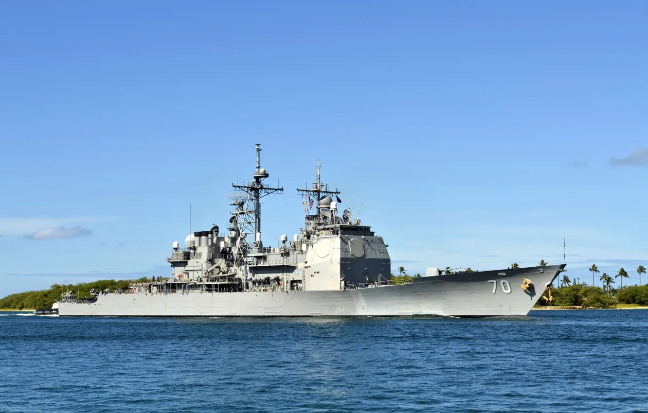Фото обои cruiser, CG-70, USS Lake Erie, USA Navy