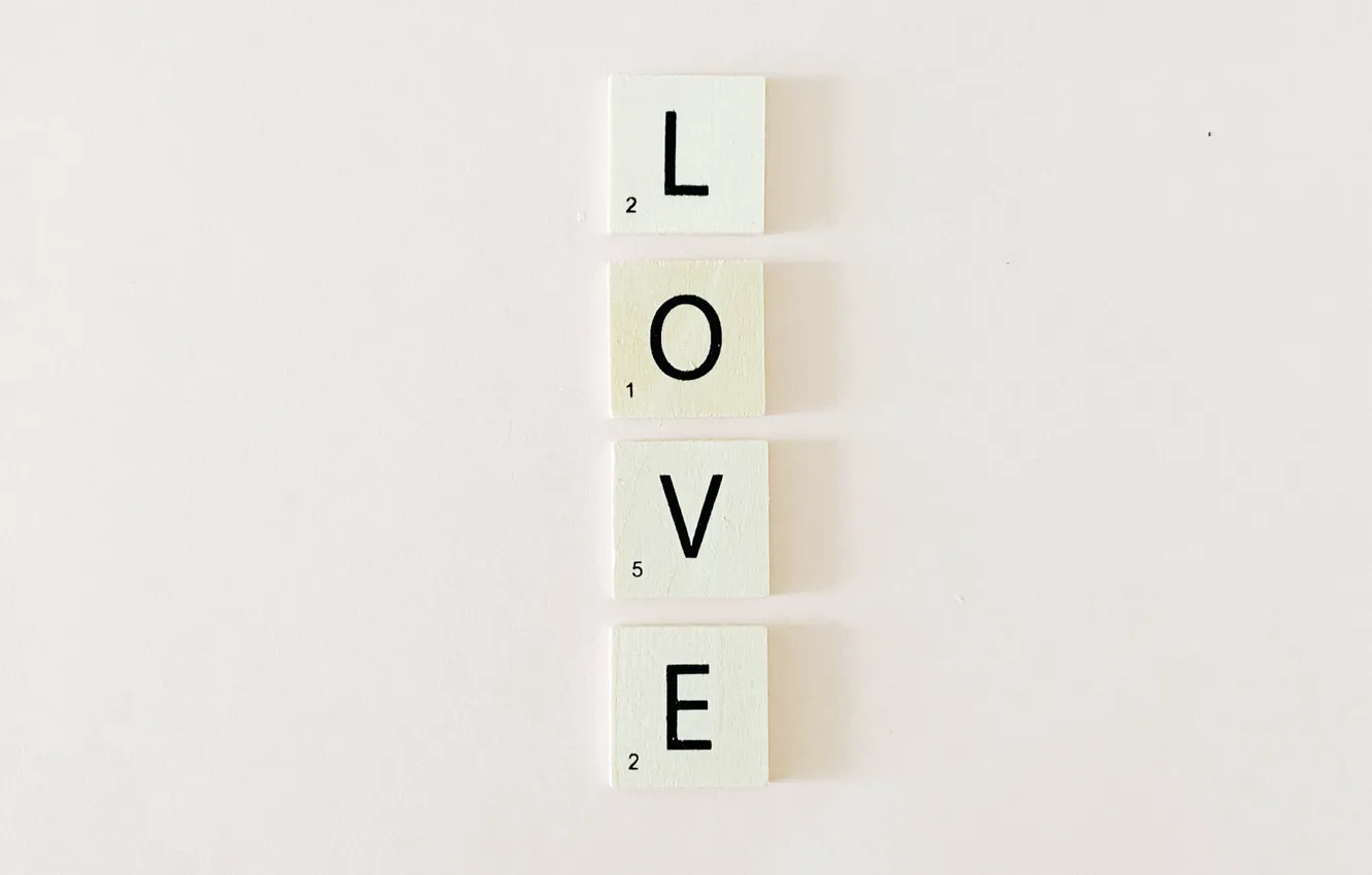Фото обои белый, любовь, буквы, слово