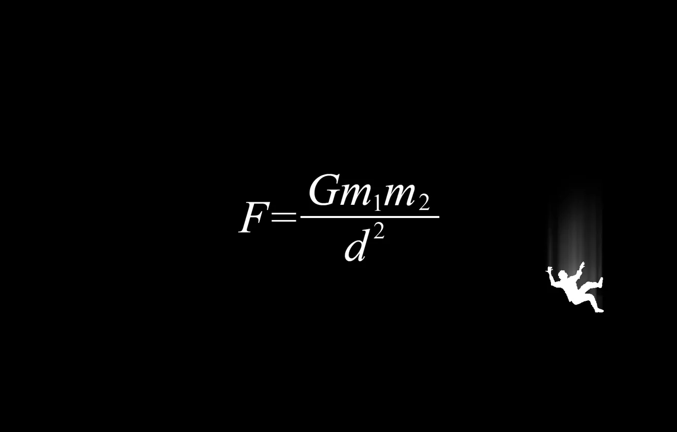 Фото обои gravity, freefall, equation