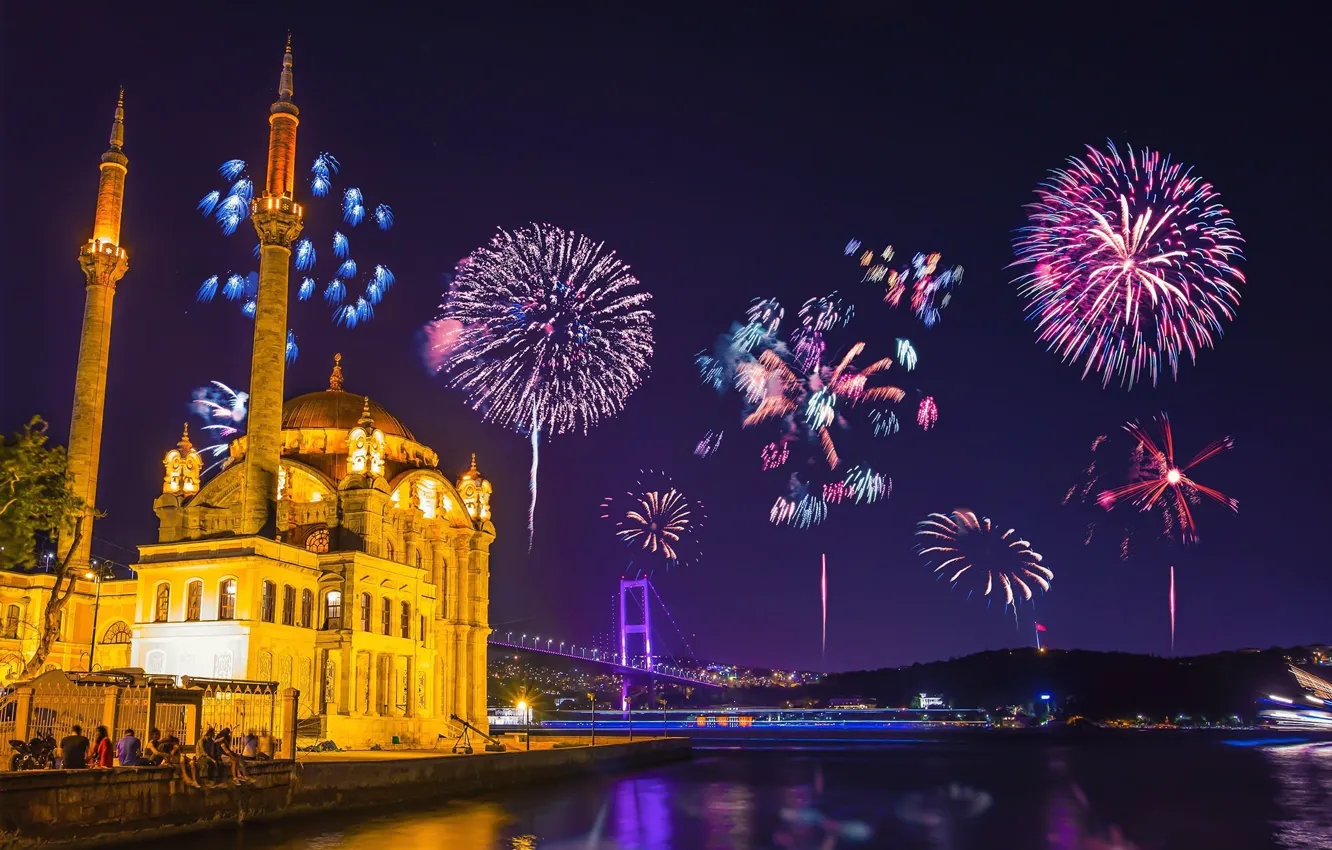 Фото обои turkey, istanbul, Ortaköy Mosque