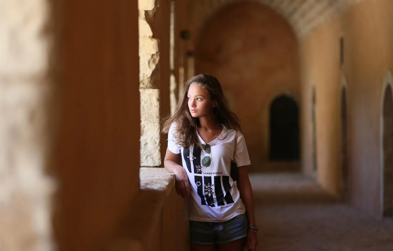 Фото обои шорты, футболка, боке