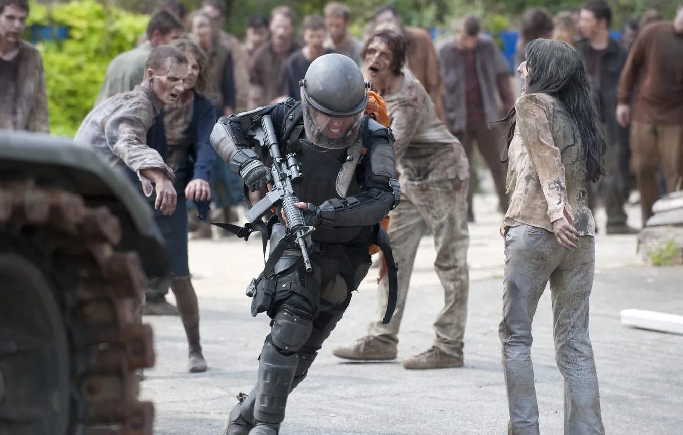 Фото обои zombies, the walking dead, Glenn, season 4