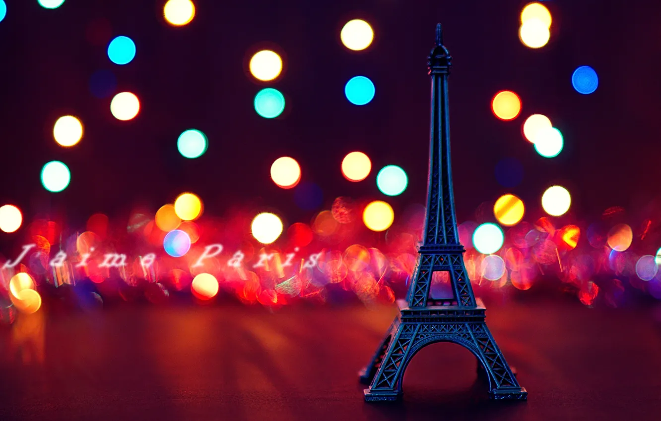 Фото обои эйфелева башня, париж, боке