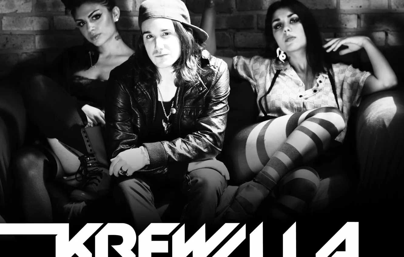 Фото обои music, hardstyle, girls, techno, electronic rock, trap, Krewella