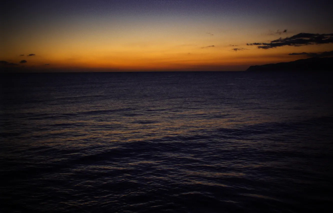Фото обои море, небо, восход, горизонт, dobraatebe