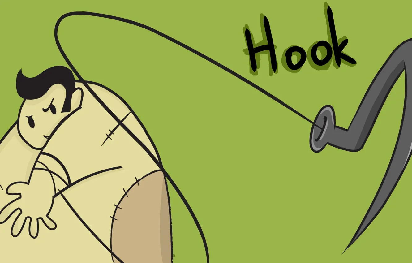 Фото обои герой, dota, крюк, мясник, нарисованный, Pudge, hook