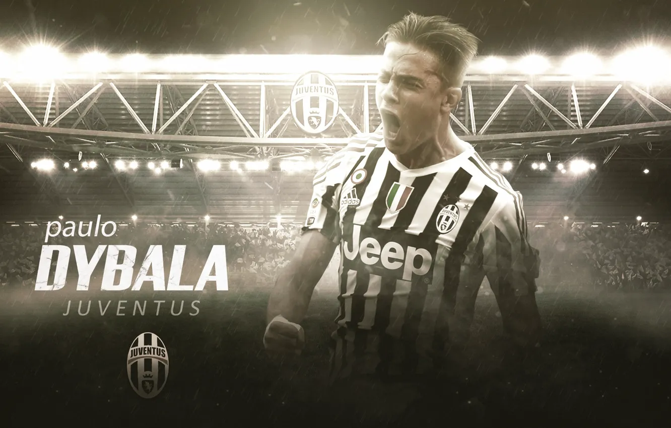 Фото обои wallpaper, sport, stadium, football, player, Paulo Dybala, Juventus FC, Juventus Stadium