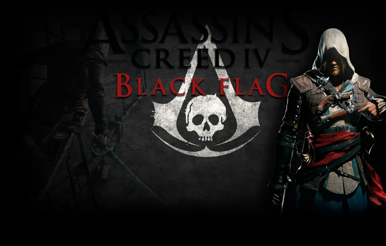 Фото обои меч, Эдвард, клинок, Пистолеты, Assassins creed 4 black flag