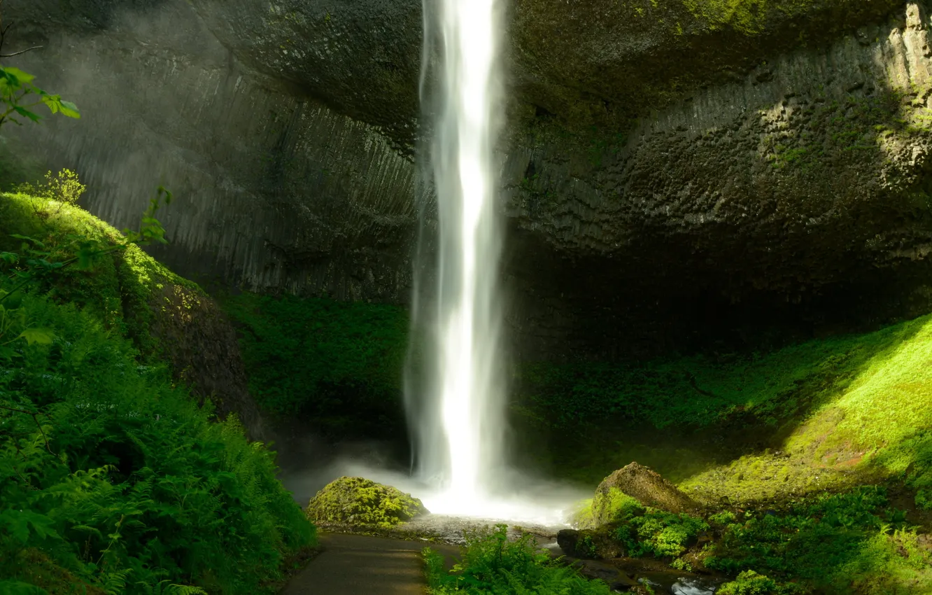 Фото обои водопад, United States, Oregon, Corbett