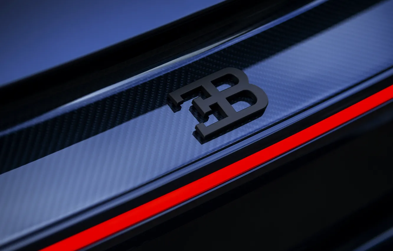Фото обои логотип, Bugatti, суперкар, эмблема, Sport, гиперкар, Chiron, 2019