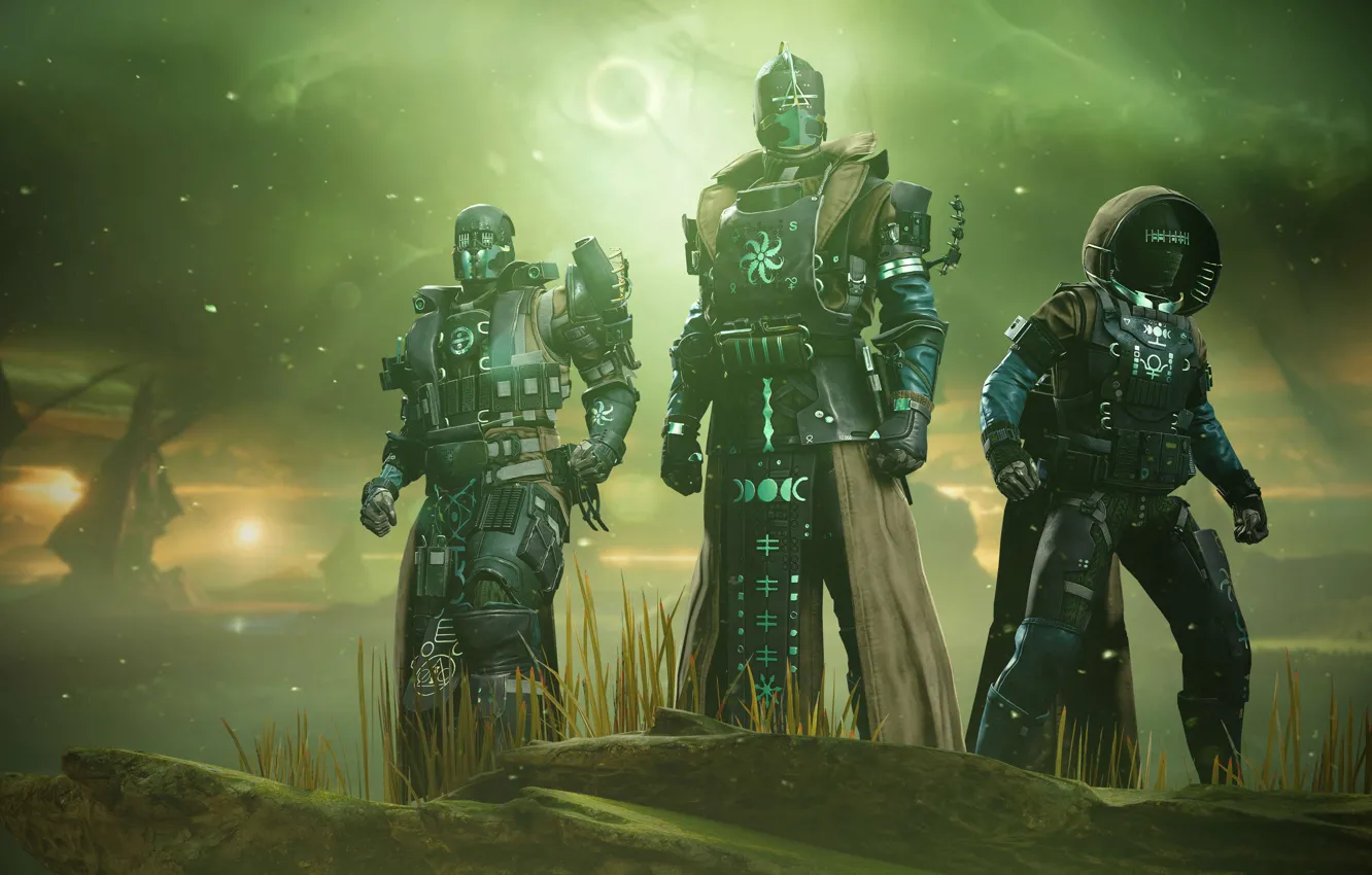 Фото обои Охотник, Bungie, Варлок, Титан, Destiny, Destiny 2, Королева Ведьма