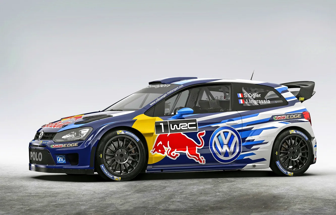 Фото обои Volkswagen, WRC, фольксваген, поло, Polo R, 2015