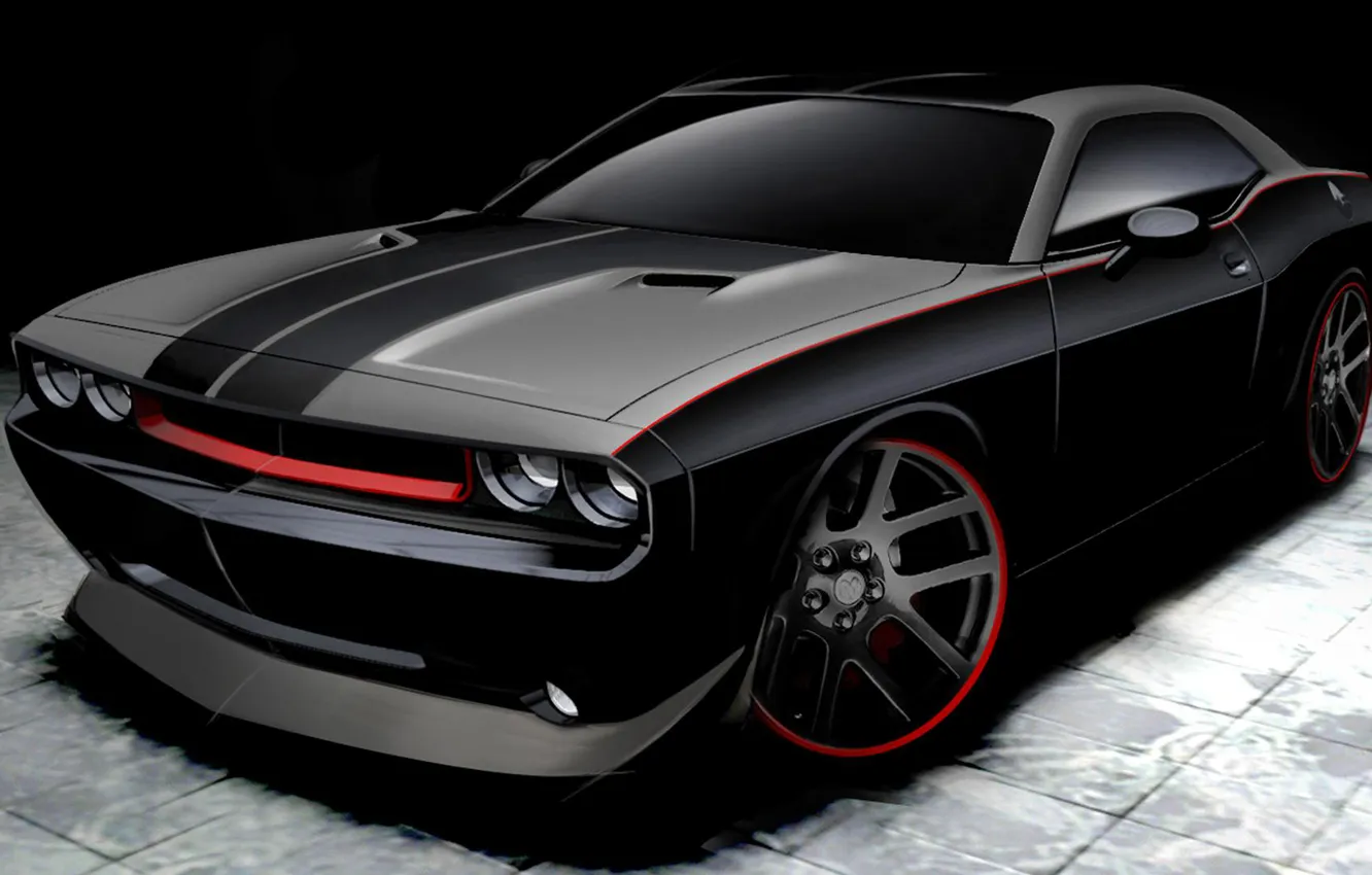 Фото обои Dodge, Challenger, додж, челленджер