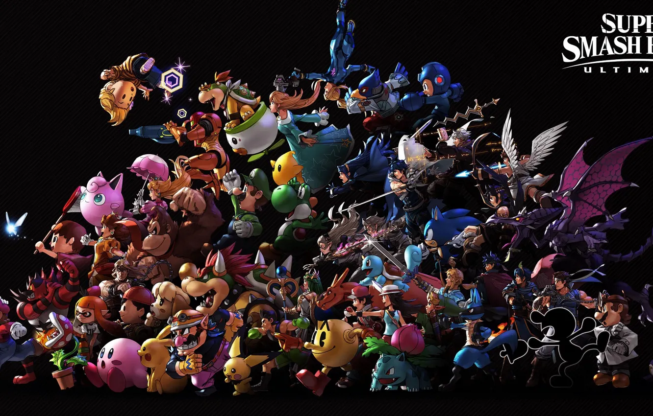 Фото обои игра, персонажи, Super Smash Bros, Super Smash Bros Ultimate