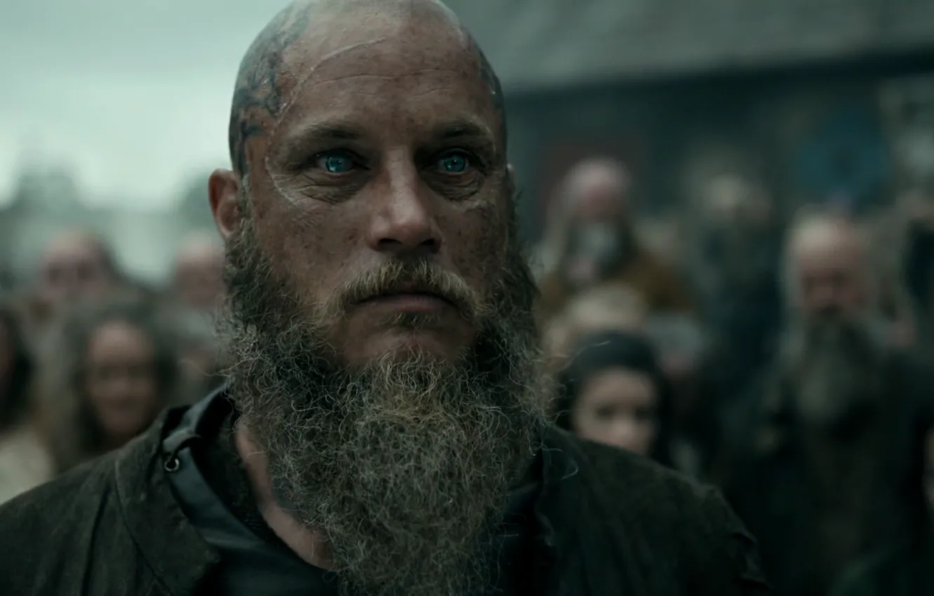 Фото обои взгляд, Vikings, Викинги, Travis Fimmel, Ragnar Lodbrok, Ragnar, Рагнар, Рагнар Лодброк