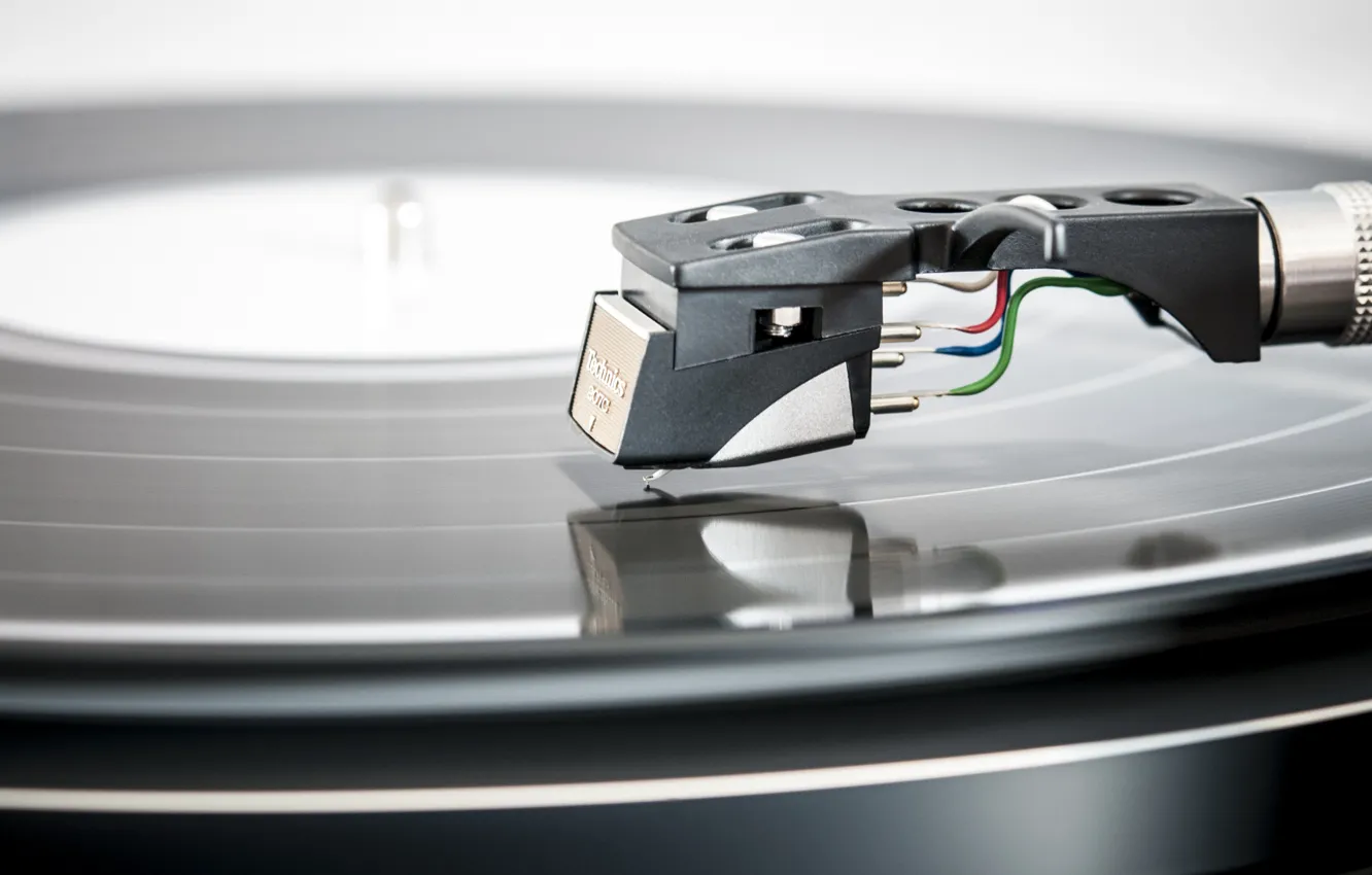 Фото обои music, player, needle, vinyl player, vinyl disk