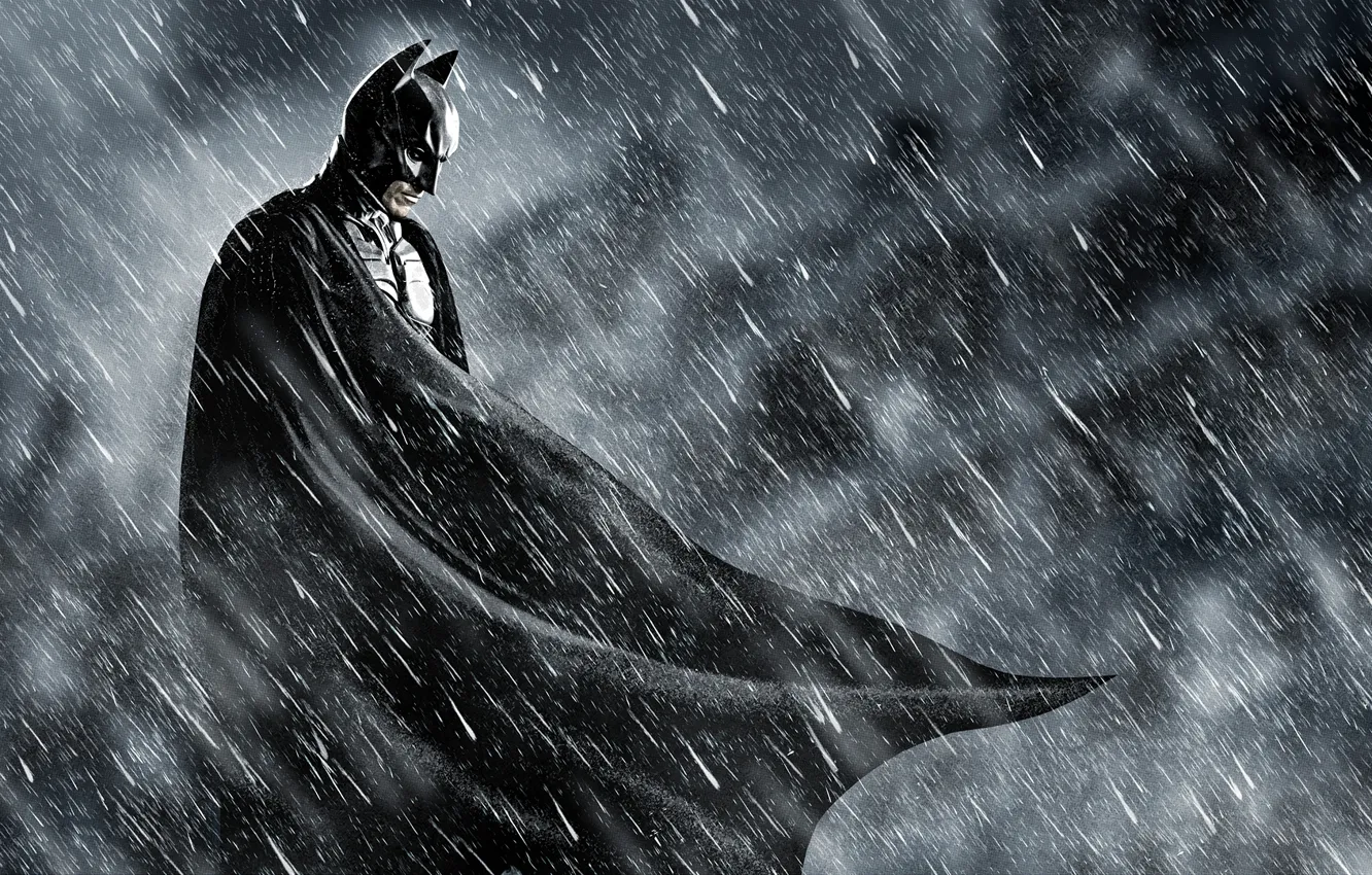 Фото обои batman, бэтмен, темный рыцарь, rain, комиксы, comics, dark knight, superhero
