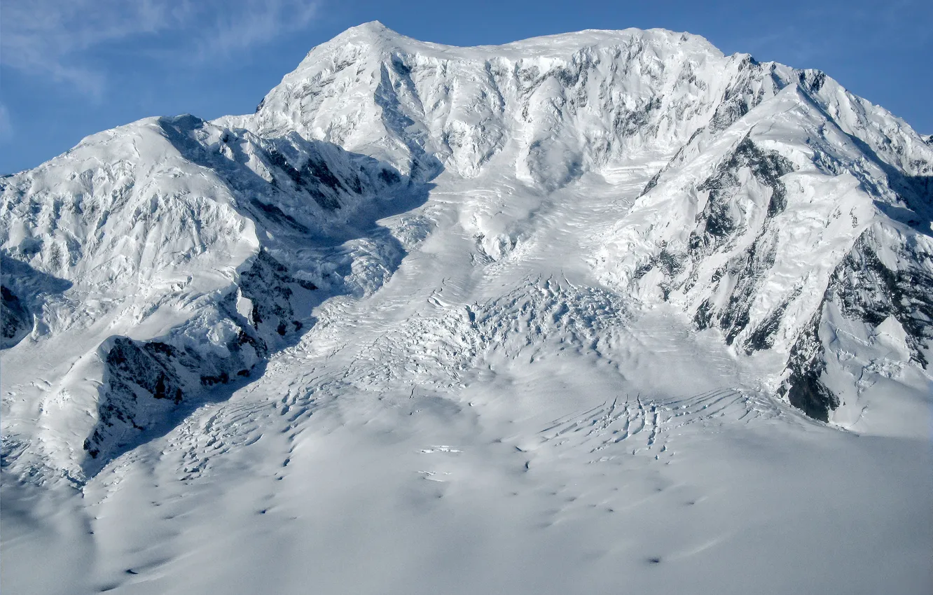 Фото обои снег, горы, Канада, Mount, территория Юкон, Kluane National Park, St.Elias