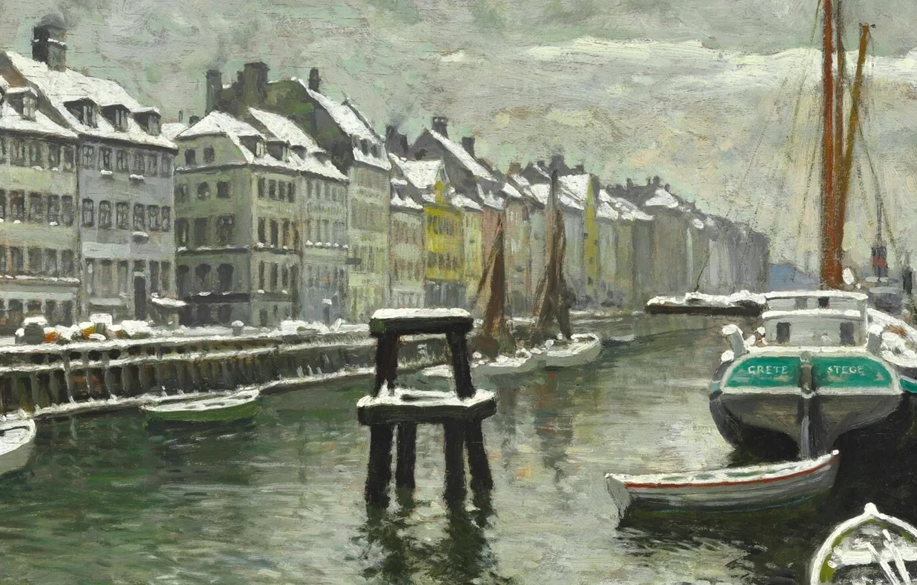 Фото обои датский живописец, Copenhagen, Копенгаген, Danish painter, Поль Густав Фишер, Paul Gustav Fischer, Paul Fischer, Поль …