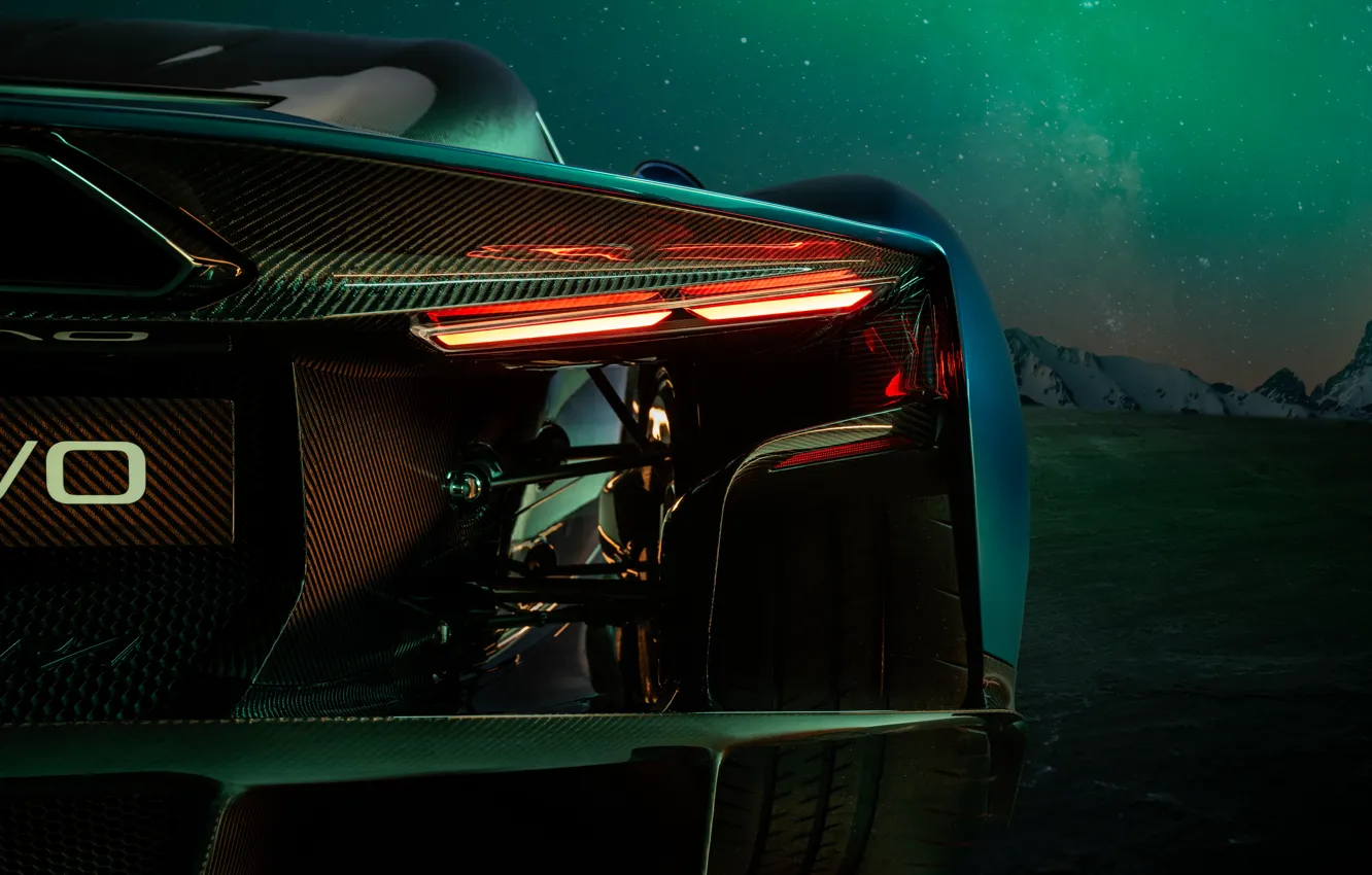 Фото обои Zenvo, Aurora, close-up, carbon fiber, taillights, Zenvo Aurora Tur