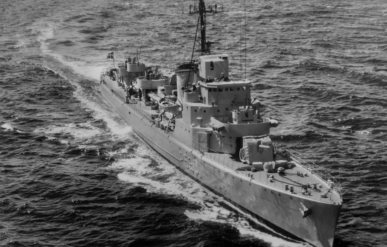 Фото обои миноносец, ВМС Дании, HDMS Huitfeldt, P520