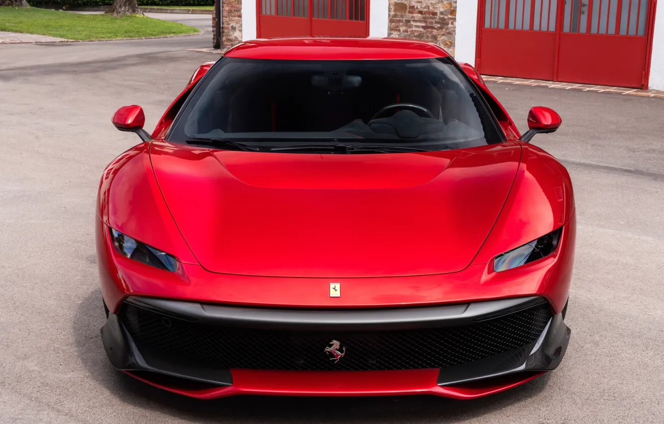 Фото обои Ferrari, вид спереди, 2018, SP38