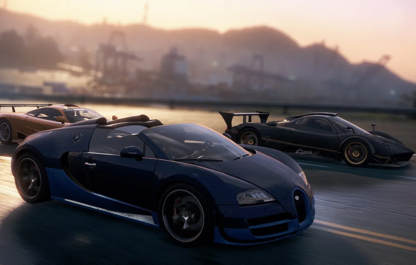 Фото обои дорога, гонка, McLaren, спорткары, Zonda R, need for speed most wanted 2012, Veyron Grand Sport …