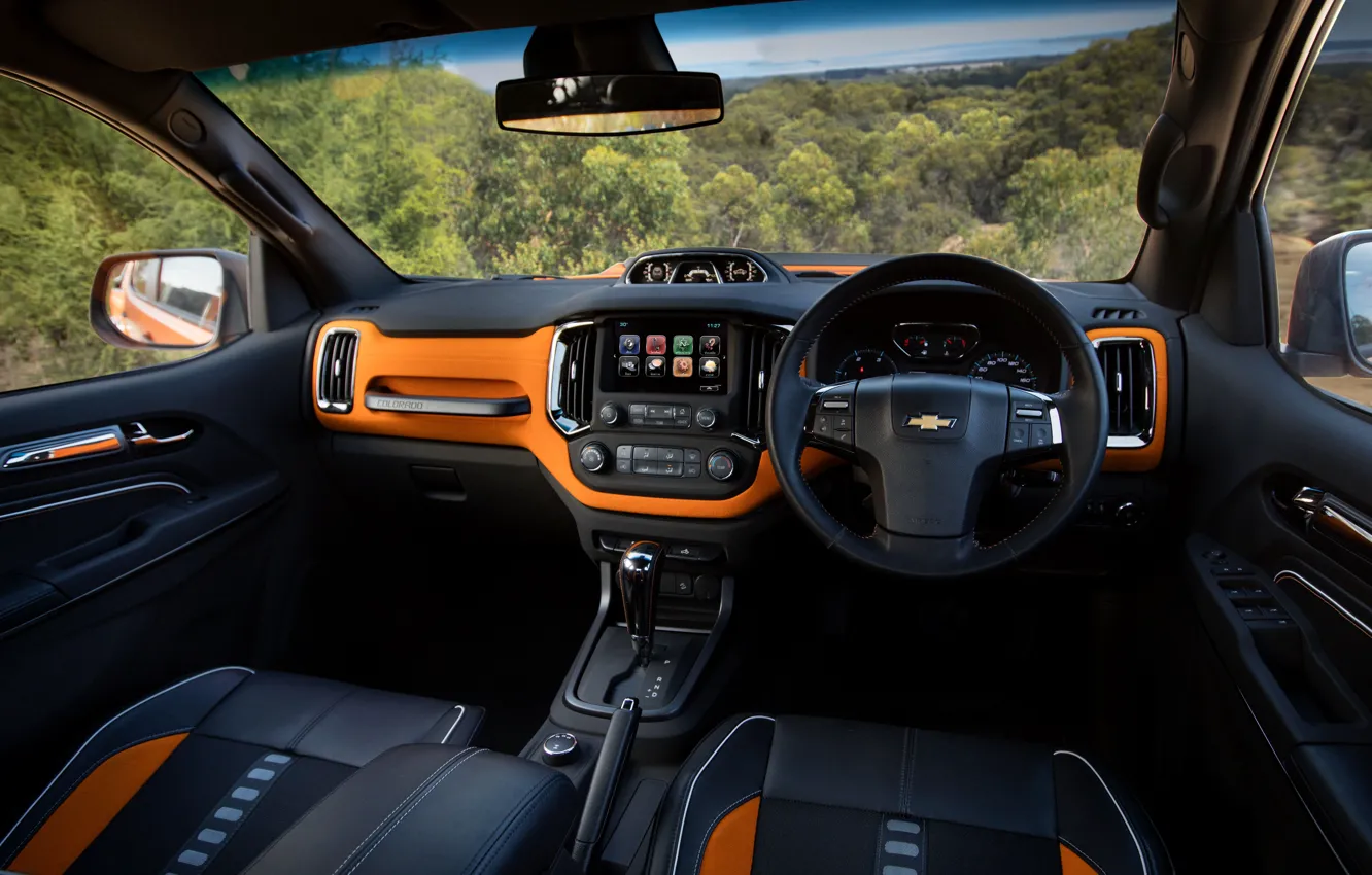 Фото обои Chevrolet, салон, пикап, 4x4, Colorado, Z71, 2016, Xtreme Concept
