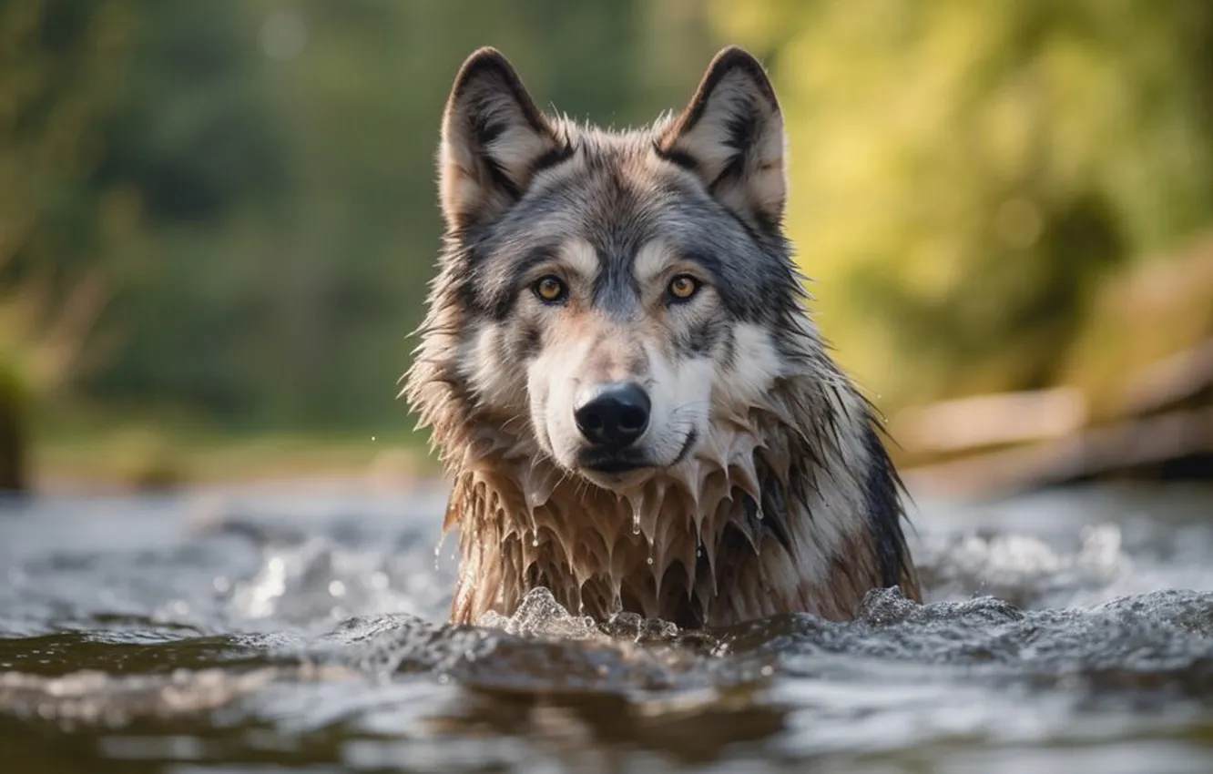 Фото обои nature, snow, predator, face, animal, wolf, wildlife, portrait