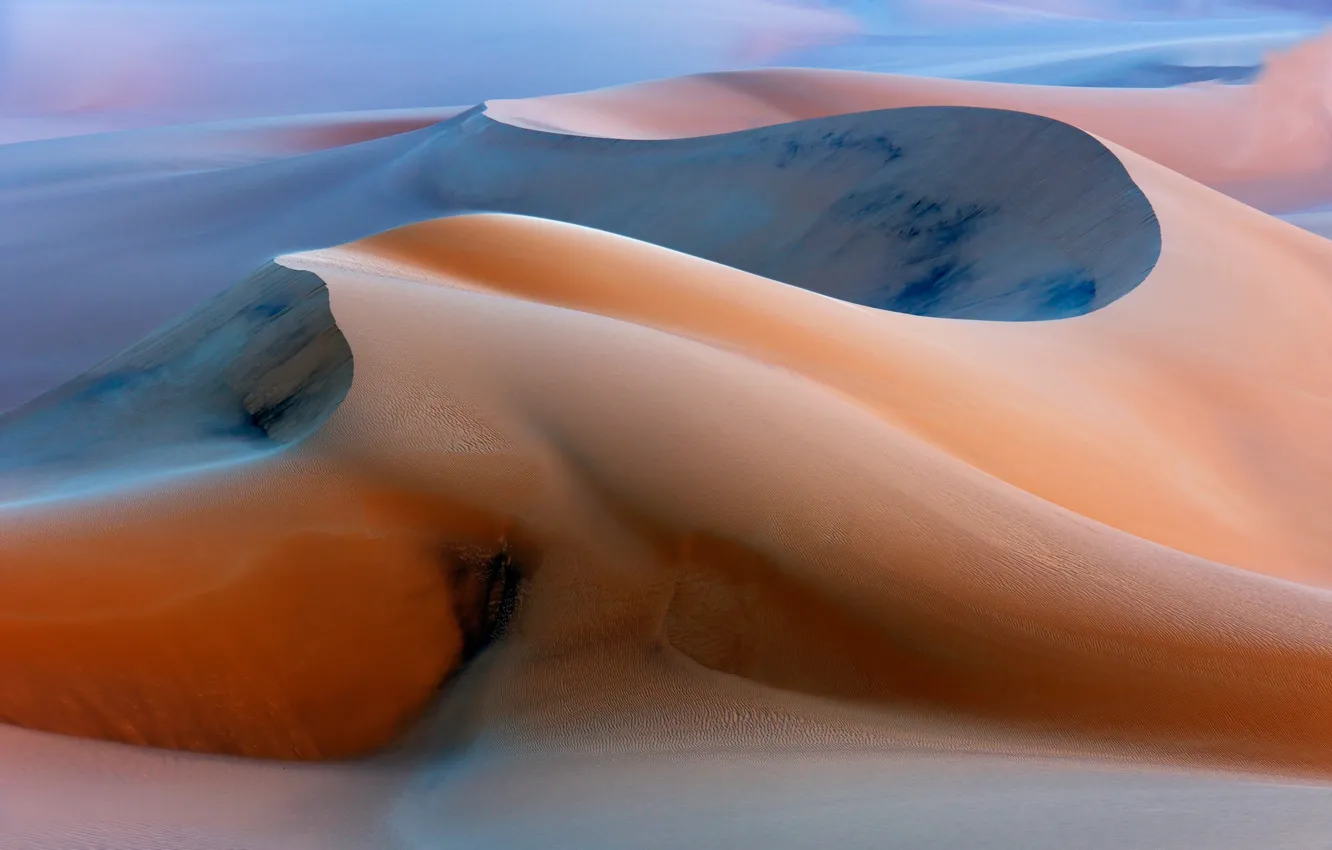 Фото обои песок, дюны, Dune Before Sunrise