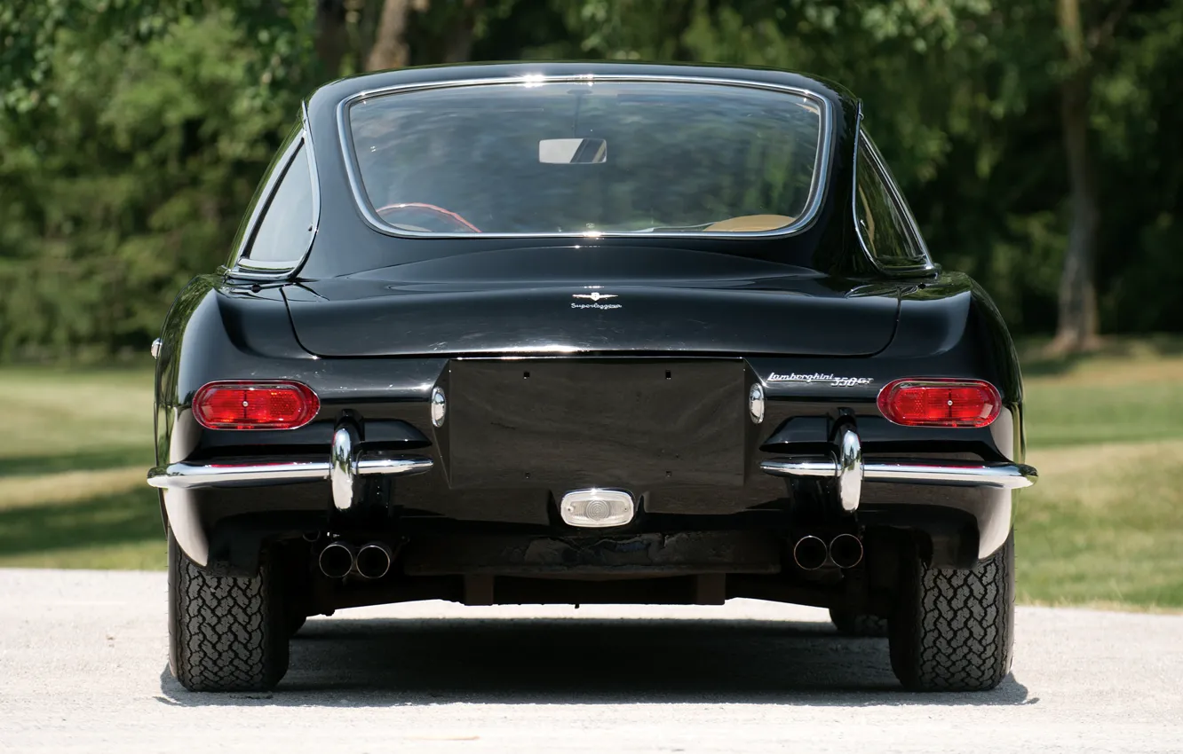 Фото обои Lamborghini, Black, 350 GT, 1964