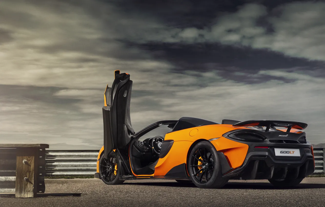 Фото обои McLaren, суперкар, Spider, 2019, 600LT, Myan Orange