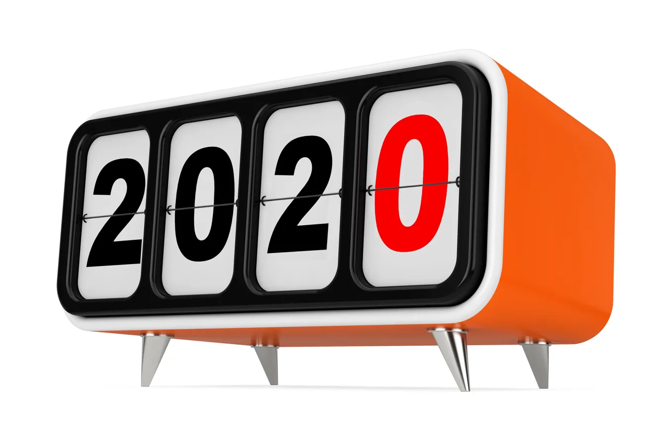 Фото обои праздник, часы, Новый год, New Year, 2020