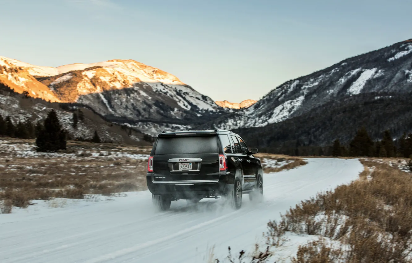 Фото обои горы, 2018, GMC, SUV, Denali, Yukon