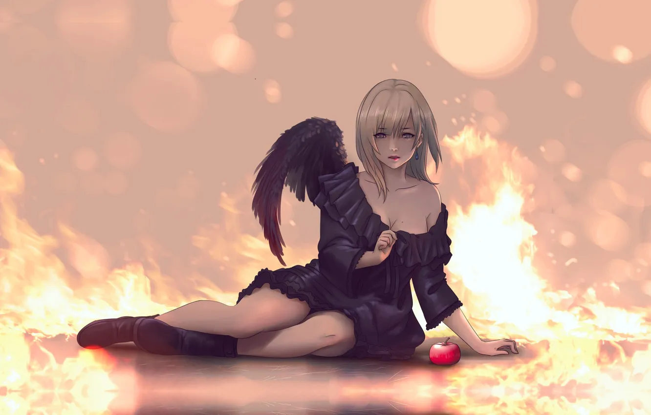 Фото обои девушка, арт, edith fire, Mawa Setiawan