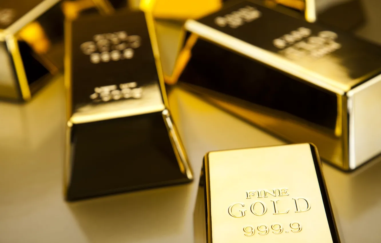 Фото обои metal, gold, bullion