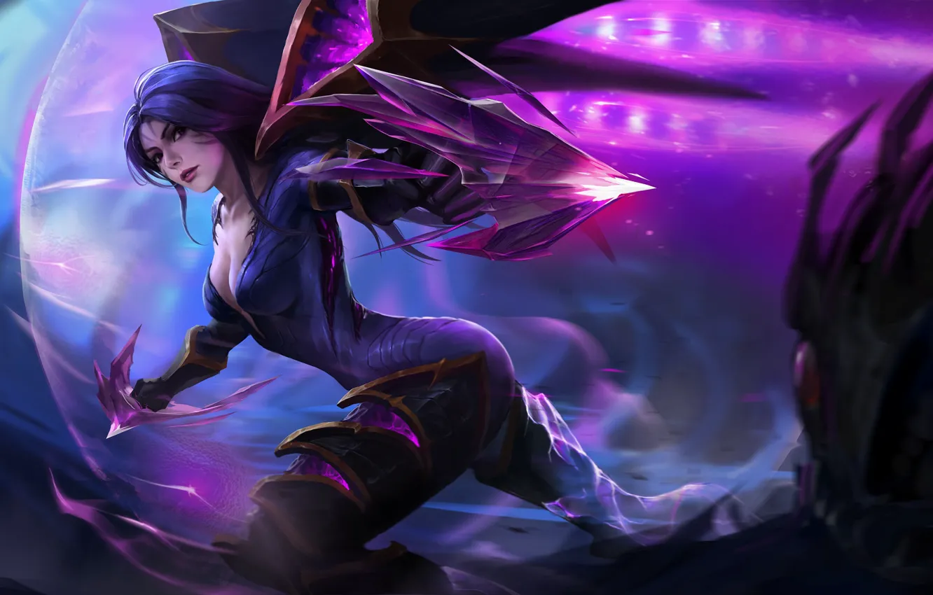 Фото обои Девушка, Стиль, Girl, Фантастика, League of Legends, LoL, Персонаж, Ари