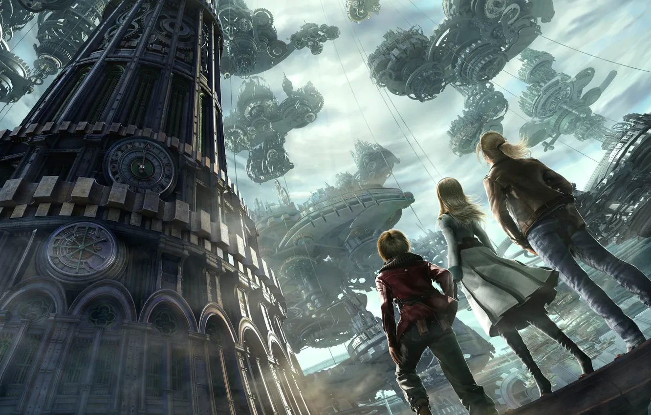 Фото обои башня, Механизмы, Resonance of Fate