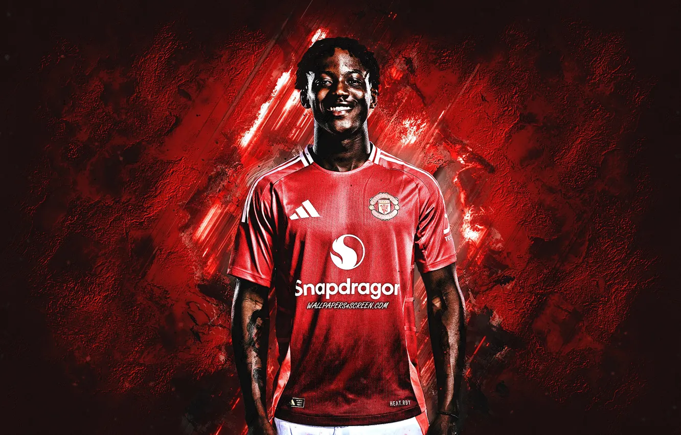 Фото обои Football, Manchester United, Soccer, Mainoo, Kobbie Mainoo, Kobbie