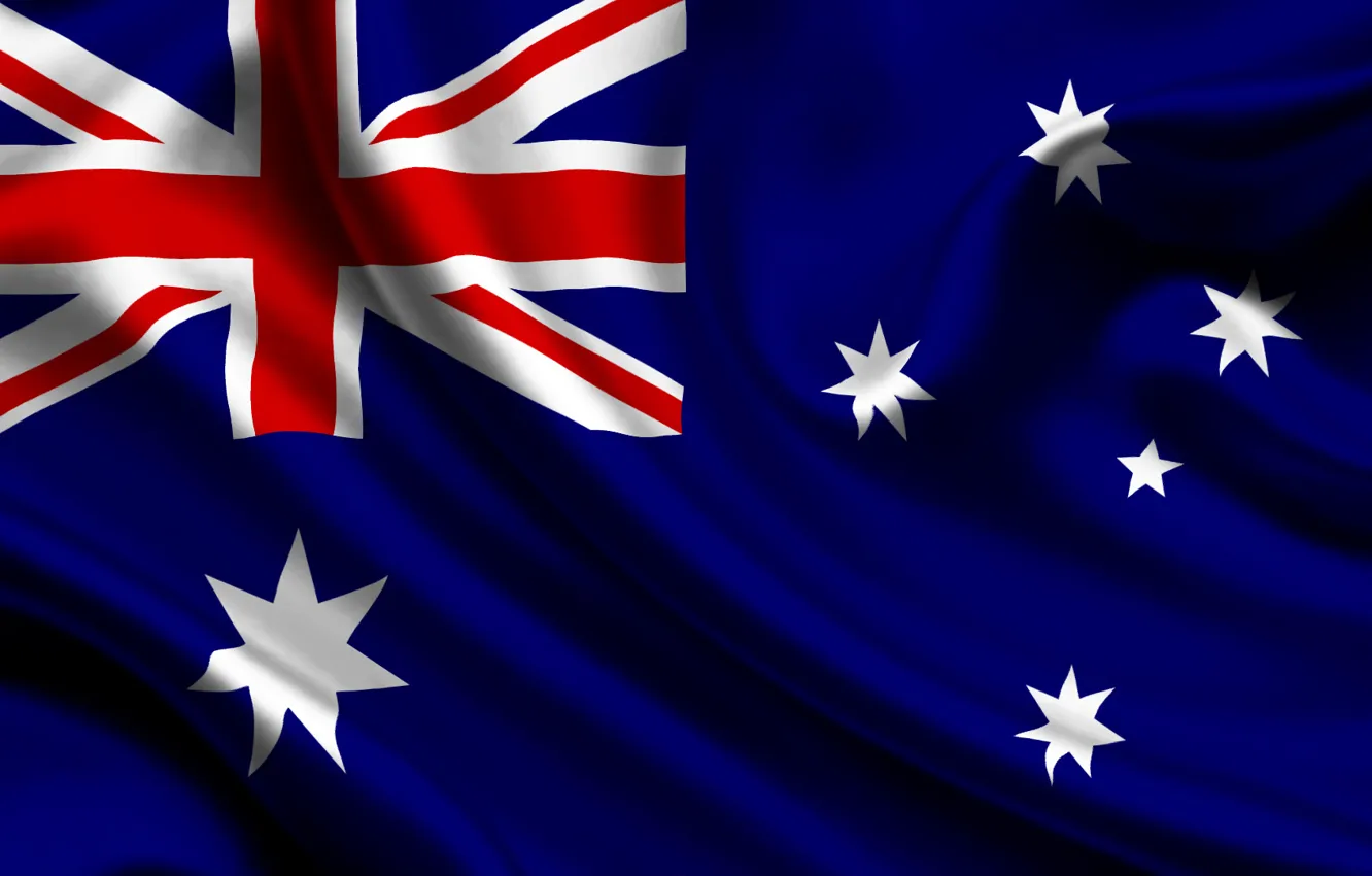 Фото обои Австралия, Флаг, Текстура, Australia, Flag, Австралийский Союз