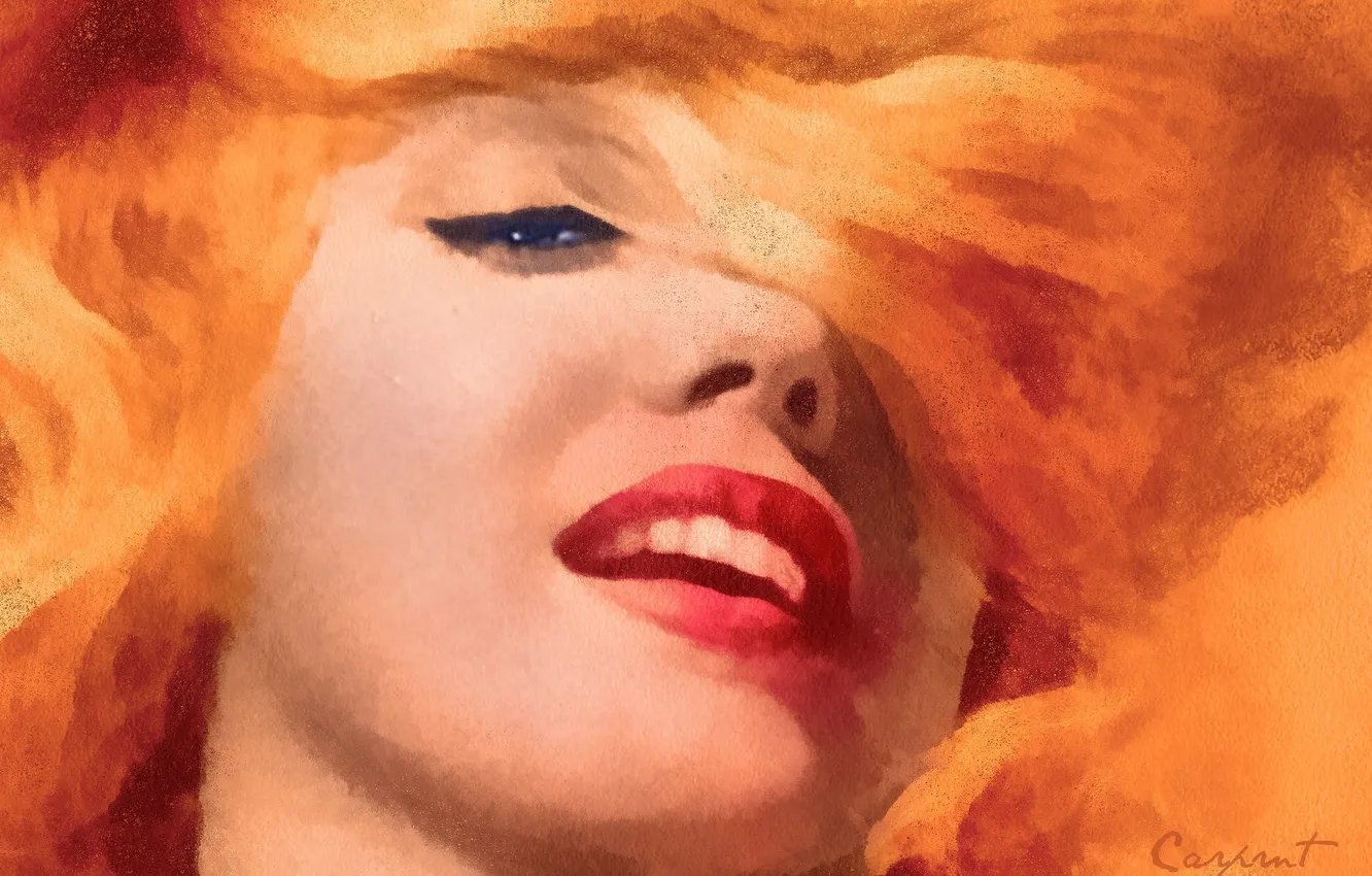 Фото обои глаза, лицо, актриса, певица, Marilyn Monroe