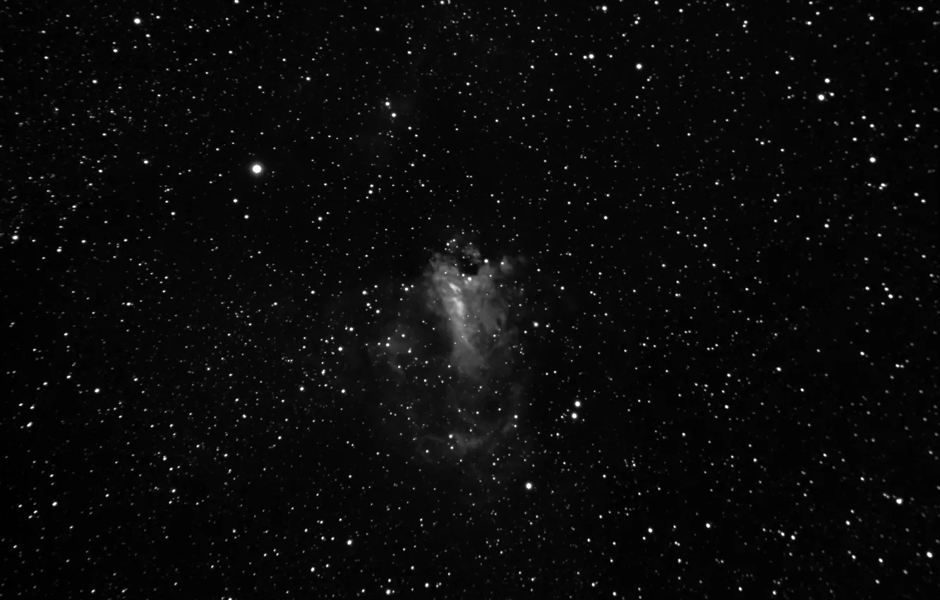 Фото обои Стрелец, является, в созвездии, областью, Туманность Омега, H II