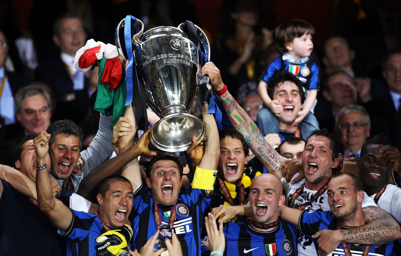 Фото обои Интер, лига чемпионов, champions league, inter, internazionale, интернационале