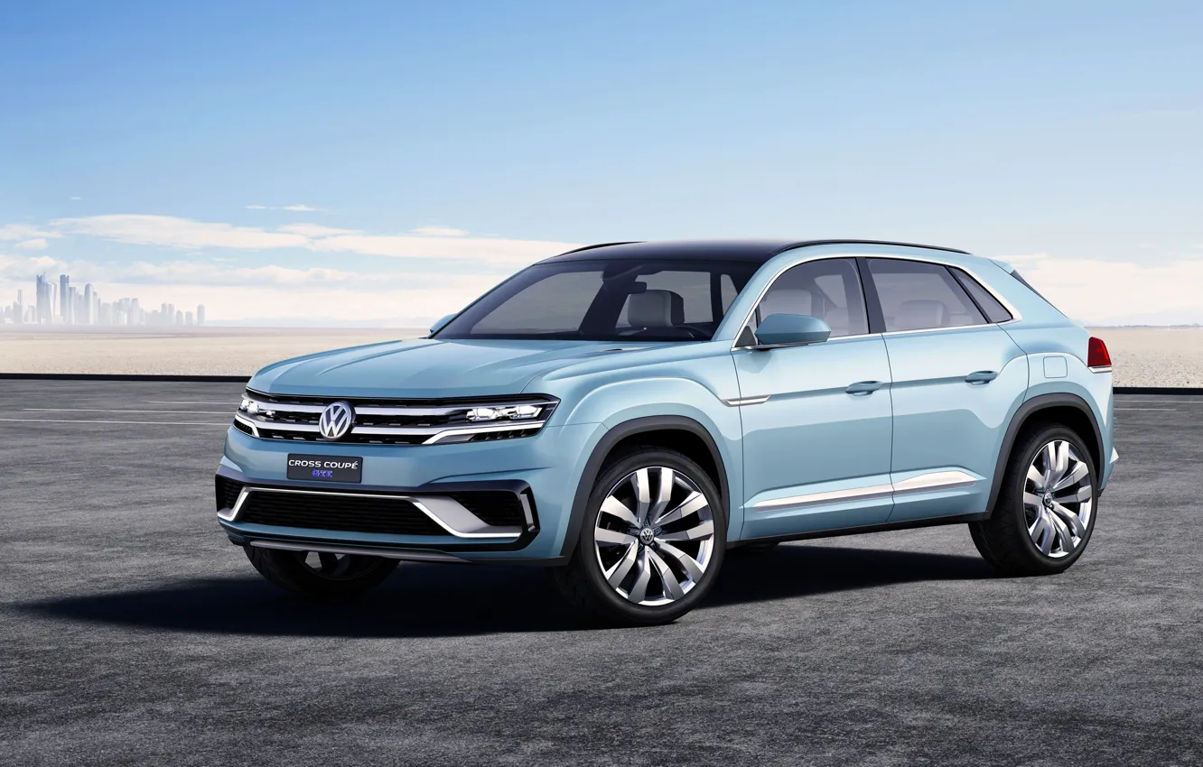 Фото обои Concept, Volkswagen, Coupe, фольксваген, GTE, 2015, Cross