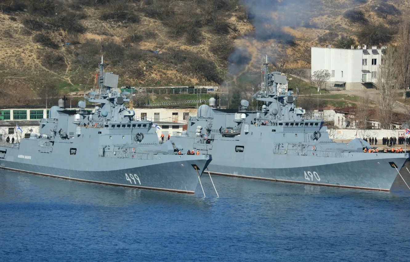Фото обои фрегаты, Адмирал Эссен, Адмирал Макаров