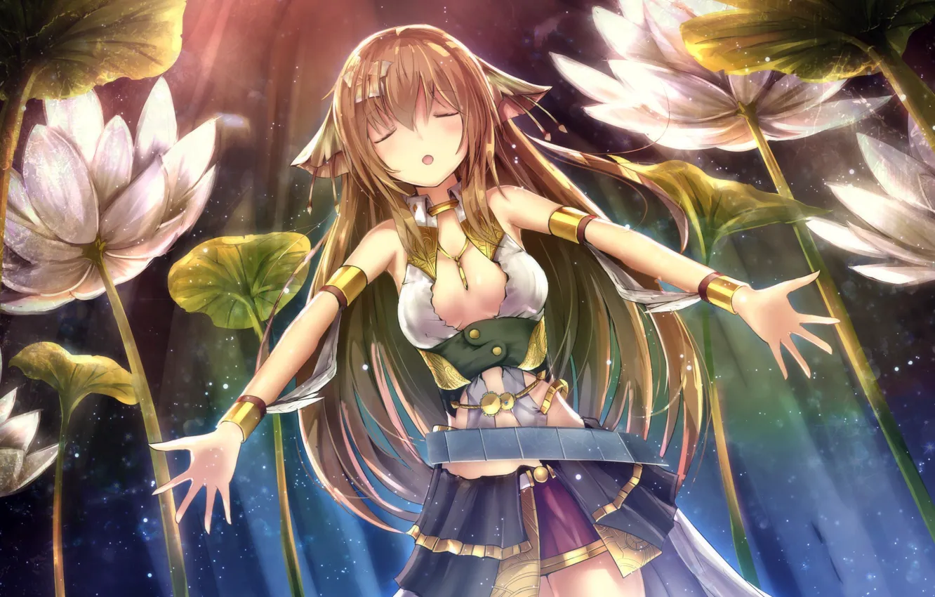 Фото обои девушка, ушки, anime, art, Ciel Nosurge