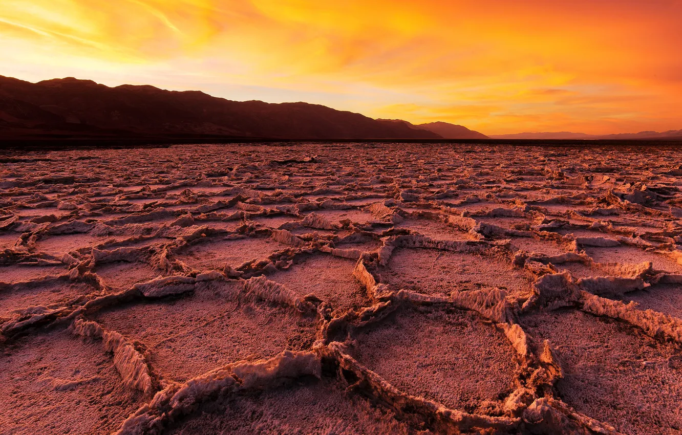 Фото обои пейзаж, Sunrise, Death Valley