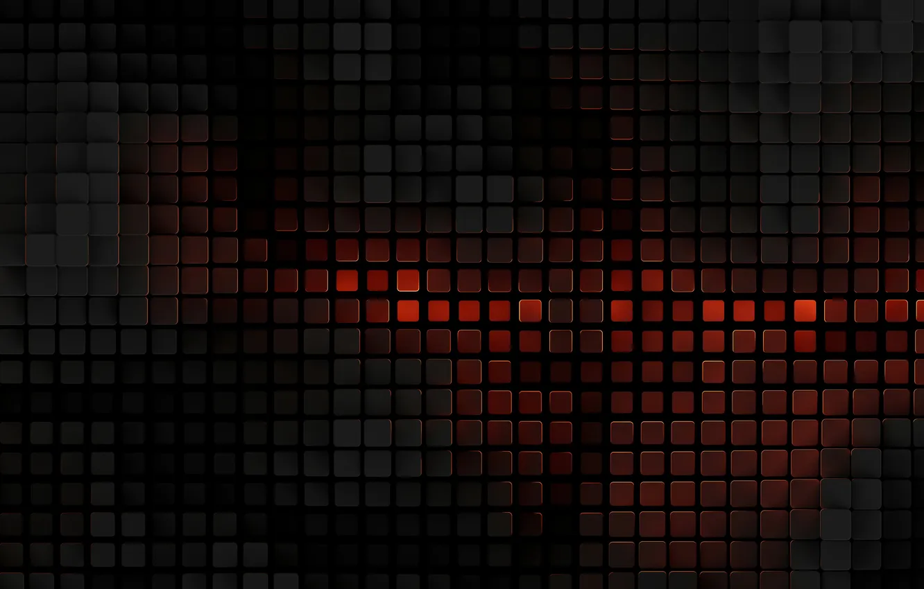 Фото обои Abstract, Pattern, Mosaic, Dark background, Dark aesthetic