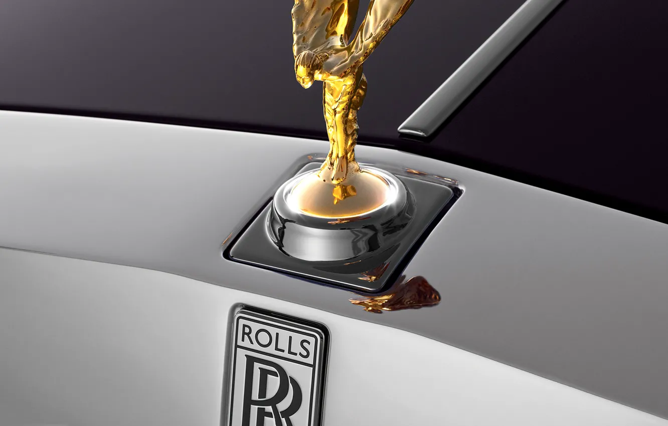 Фото обои макро, Rolls-Royce, эмблема, ролс ройс