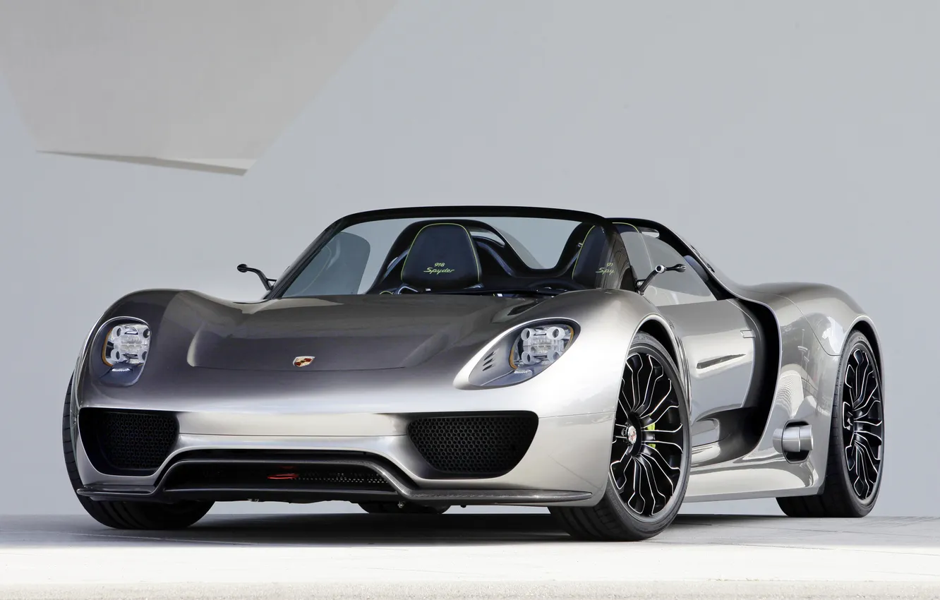 Фото обои Concept, Porsche, supercar, порше, Spyder, 918, передок, front